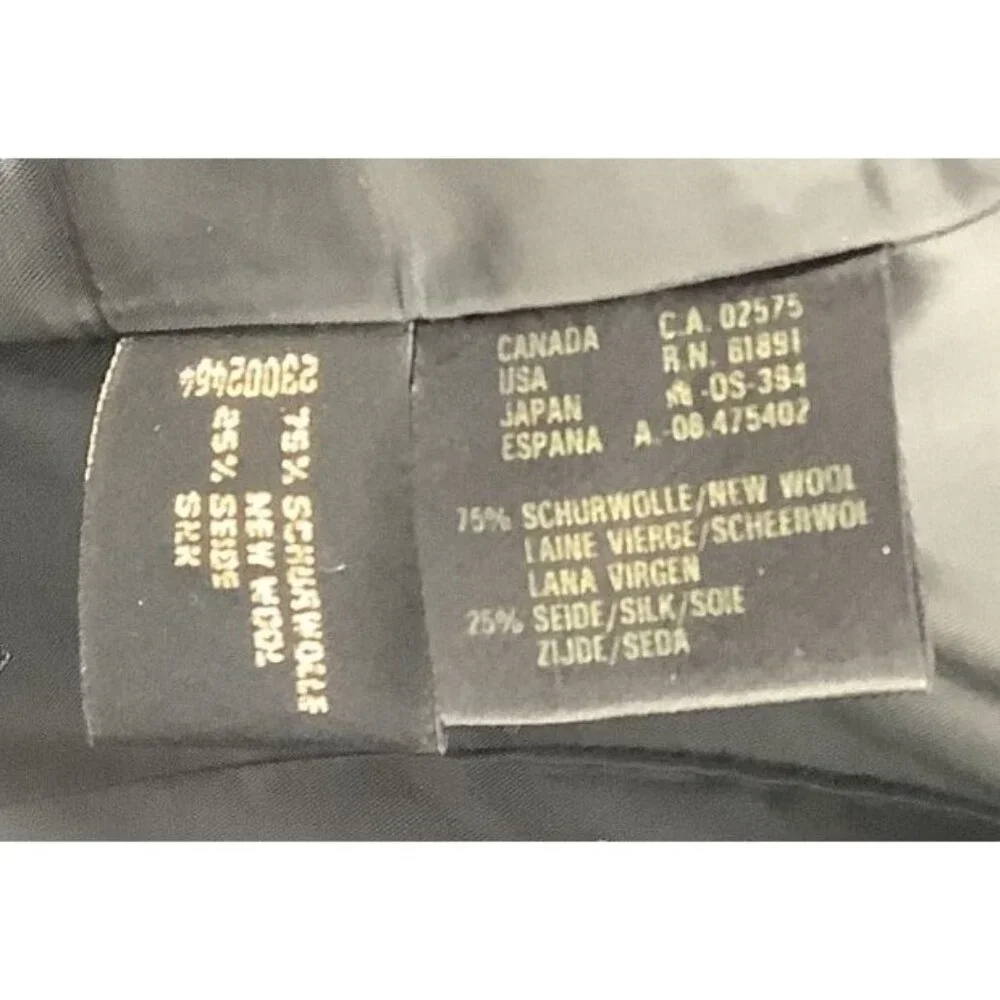 ESCADA Womens 34 US 2 Black Wool Silk Houndstooth Skirt & Blazer Elegant Luxury - Picture 11 of 16